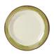 GET WP-10-DI-KNG Diamond Ivory Plate, 10.5" Dia Round Wide Rim, Melamine, Kanello Green - Dozen 1 image