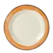 GET WP-10-DI-KNO Diamond Ivory Plate, 10.5" Round Wide Rim, Melamine, Kanello Orange - 1 Dozen 1 image