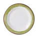 GET WP-10-DW-KNG Diamond White Plate, 10.5" Dia Round Wide Rim, Melamine, Kanello Green - Dozen 1 image