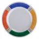 GET WP-12-BA Diamond Barcelona™ Plate – 12" Round Wide‑Rim Melamine, BPA‑Free, NSF - 1 Dozen 1 image