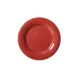 GET WP-6-CR Diamond Harvest Plate 6-1/2" Round Wide Rim Melamine Cranberry Red - 1 Dozen 1 image