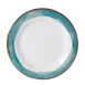 GET WP-7-DW-KNB - Diamond White 7.5" Round Wide‑Rim Melamine Plate in Kanello Blue - Dozen 1 image