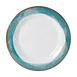GET WP-9-DW-KNB - Diamond White 9" Round Plate, Wide Rim, Melamine Blue, BPA‑Free, NSF - 1 Dozen 1 image