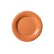 GET WP-9-PK Diamond Harvest Plate, 9" Round Wide Rim, Orange Melamine, Dishwasher Safe - Dozen 1 image