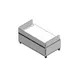Giles 71656 Equipment Stand, Portable Unit Profile, Stainless Steel 1 image
