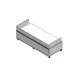 Giles 71657 Equipment Stand, Portable Unit Profile, Stainless Steel 1 image