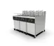 Giles GBF-80/80/80G Multiple Battery Gas Fryer w/ (3) 80-lbs Frypots, Built-In Filtration, Computer Control 1 image