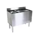 Glastender C-CBA-36L-CP10 36" Underbar Ice Bin/Cocktail Station w/ 67-lbs. Ice, 6-Bottle Well 1 image