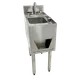 Glastender C-DHSB-12 12" Free Standing Underbar Hand Sink Unit with Soap & Towel Dispenser 1 image