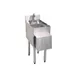 Glastender C-HSB-12 12" Free Standing Underbar Hand Sink Unit with Deck Mount Faucet  1 image