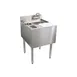 Glastender C-MFS-12 12" 1 Compartment Underbar Sink w/ Splash-Mount Faucet, No Drainboards 1 image