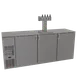 Glastender C1FB84-DD 84" Draft Beer Cooler, 20" Door, Keg Racks, R290 Refrigerant, 1/4 HP, NSF-7 1 image