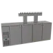 Glastender C1FB92-DD 92" Draft Beer Cooler, Bar, 16" Door, Stainless, R290 Refrigerant, 1/4 HP 1 image