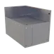 Glastender CIR-19/30L Underbar Inside Rectangle Corner Drainboard 1 image