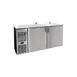 Glastender CP1FL60 60" Pass-Thru Solid Door Back Bar Refrigerator 1 image