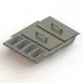 Glastender DICF-16L Drawer Insert – Condiment Tray, 16" Door Opening, Low‑Profile, 12 Cups 1 image