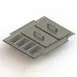 Glastender DICF-18L Drawer Insert - Condiment Tray, Cooler, 18" Door Opening, Holds 12 Cups 1 image