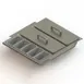 Glastender DICF-20L Drawer Insert – Condiment Tray, 20" Door Opening, Side‑Serviced With 15 Cups 1 image