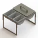 Glastender DICP-12B Drawer Insert – Condiment Organizer, 12" Door Opening, Cooler with Four Cups 1 image