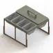 Glastender DICP-16B Drawer Insert - Condiment Organizer, 16" Door Opening, Bar Cooler, Holds 8 Cups 1 image