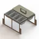 Glastender DICP-17B Drawer Insert - Condiment Organizer, 17-1/2" Door Opening, 8-Cup Capacity, Steel 1 image