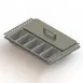 Glastender DICP-20L Drawer Insert - Condiment Tray, 20" Door Opening, with Ten 4‑Cup Holders 1 image