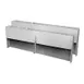 Glastender DSRC-39 Speed Rail Locking Cover, Double, 39" Width, 37"-42" Side, Steel, ETL‑Sanitation 1 image