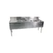 Glastender FSA-72L-S 72" 4 Compartment Underbar Sink w/ 1 Right Drainboard, Splash-Mount Faucet 1 image