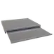 Glastender IBCB-12 Underbar Ice Bin Sliding Cover, 12" Two‑Piece Stainless Steel for 24" Ice Bins 1 image