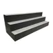 Glastender LLD3-24 3 Tier Liquor Display 24"W x 12"D x 12"H, Black Steel Frame, LED Strips, 100-240V 1 image