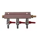 Glastender MAN3 Manifold Kit Red 6‑ft Gas Tubing per Unit Clamps for Keg Couplers Sold Per Karat 1 image