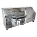Glastender PBG96-12 33 lb. Ice Bin-96" Portable Bar-Stainless Steel Exterior 1 image
