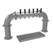 Glastender PP-6-SSR Pass‑Thru Tower, Countertop, 2 × 4" Columns, 6 Faucets, Glycol‑Cooled, Finish 1 image