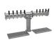 Glastender PT-10-SSR Draft Tower – 10 SS Faucets, Glycol‑Cooled, 4" Column, Cold Plate, Drain Pan 1 image