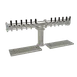 Glastender PT-12-MFR Tower CT 12‑Tap SS Glycol‑Cooled 1 4" Column Mirror Finish Cold Plate Drain Pan 1 image