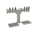 Glastender PT-6-MFR 6-Tap Draft Tower, Countertop, Stainless, Glycol-Cooled, 4" Column, Drain Pan 1 image