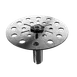 Glastender RF-4 Bar Glass Rinser Faucet with 4.5" Stainless Steel Plunger Plate 1 image