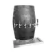 Glastender WB-4-B Wood Barrel Draft Dispensing Tower w/ 4 Faucets, Wall Mounting Brackets 1 image