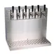 Glastender WT-6-SS Draft Beer / Wine Dispensing Tower w/ 6 Faucets, Wall Mounting Brackets 1 image