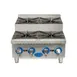 Globe GHPSU424G 24" Countertop Step-Up Gas Hotplate with (4) Burners, 120.000 BTU 1 image