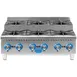 Globe GHPSU636G 36" Countertop Step-Up Gas Hotplate with (6) Burners, 180.000 BTU 3 image