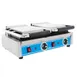Globe GSGDUE10 Double Cast Iron Sandwich Panini Grill w/ 18" x 9" Smooth Plates, 240V 4 image