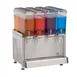 Crathco CS-4E-16-290 (BPA FREE) Beverage Dispenser with 4 Bowls, Agitator - 2.4 Gal (each) - 1/10 Hp 1 image