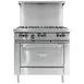Garland US Range G36-6S 36" Gas Restaurant Range w/ (6) Open Burners, (1) Cabinet Base, 198.000 BTU 1 image