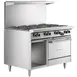 Garland US Range G48-8RS 48" Gas Restaurant Range w/ (8) Open Burners, (1) Standard Oven, (1) Cabinet Base, 302.000 BTU 1 image