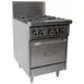 Garland US Range GF24-4L 24" Gas Restaurant Range w/ (4) Open Burners, (1) Space Saver Oven, 136.000 BTU  1 image