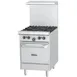Garland US Range U24-4L 24" Gas Restaurant Range w/ (4) Open Burners, (1) Space Saver Oven, 132.000 BTU 1 image