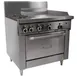 Garland US Range U36-2G24S 36" Gas Restaurant Range w/ (2) Open Burners, 24" Griddle, (1) Cabinet Base, 100.000 BTU  1 image