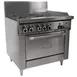 Garland US Range U36-4G12R 36" Gas Restaurant Range w/ (4) Open Burners, 12" Griddle, (1) Standard Oven, 184.000 BTU 1 image