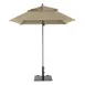Grosfillex 98660331 Windmaster 6-1/2 ft. Square Top Patio Umbrella, Khaki, Aluminum Pole, Recacril Fabric 1 image